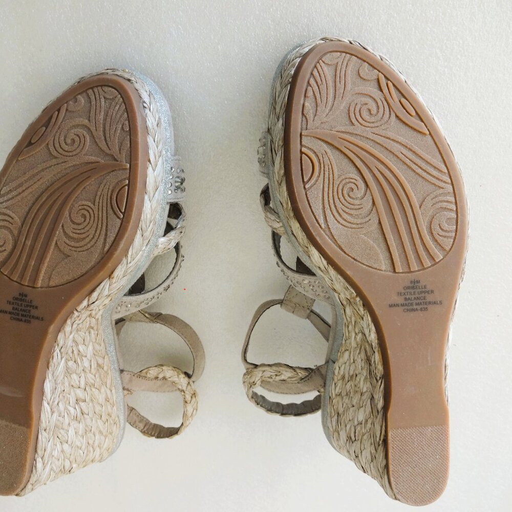 Impo Memory Foam Strappy Wedge Espadrille Sandals, Size 8.5M, NWOT - Picture 6 of 8